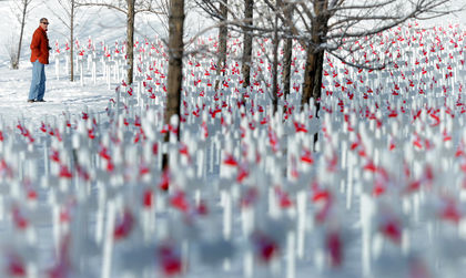 Annual Field of Crosses along Calgary’s Memorial Drive returns to honour fallen veterans