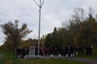 Field of Crosses Cenotaph unveiled at special ceremony to honour war heroes