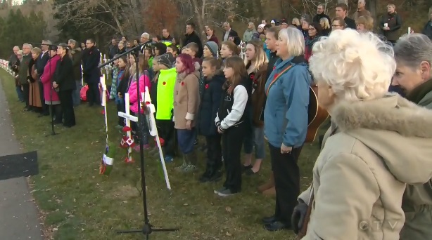 Students attend sunrise ceremony in honour of fallen Canadians